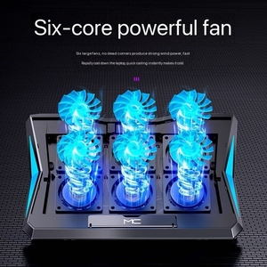 Support de refroidissement réglable à 8 ventilateurs pour ordinateur portable de jeu pour ordinateurs portables de 15 à 17.3 pouces avec support refroidisseur pour ordinateurs portables en stock - Product Image 3