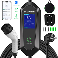 Nouvelle Station de Recharge Portable pour Véhicules Électriques à Domicile avec Écran LCD 16/32A pour Câble de Chargeur de Voiture Électrique Type 2 – Vente en Gros