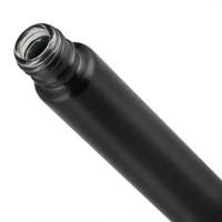 Bouteille cosmétique à rouleau d'huile essentielle en verre de 1ml 2ml 3ml 5ml 10ml Déodorant vide 10ml Rouleau en verre noir mat sur la bouteille tout noir