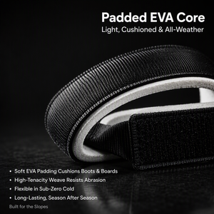 สายรัดสกีแบบ EVA ปิดด้วยเวลโคร ปรับได้ ทนทาน สำหรับพกพาและจัดเก็บสโนว์บอร์ด รับผลิตตามสั่ง (OEM) ขายส่ง - Product Image 4