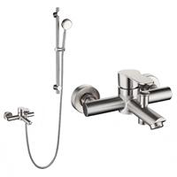 Robinet mitigeur thermostatique mural en acier inoxydable 304