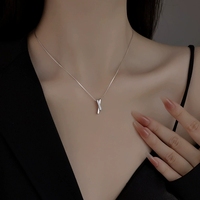 LT-158 925 chaîne de clavicule en argent Sterling 2025 nouveau best-seller lumière luxe haut de gamme accessoire fin pendentif collier pour les femmes