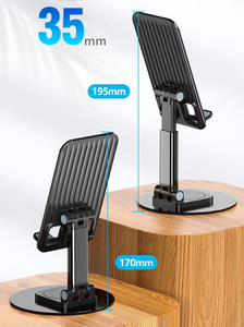 Support de téléphone rotatif en alliage d'aluminium Xinrunjin-Portable Live Streaming Desktop Mount Impression réactive Cadeaux promotionnels simples - Product Image 2