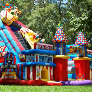 Pista de Obstáculos Inflable para Carnaval, Alquiler para Parques de Diversiones y Fiestas, con Color Personalizado, Material de PVC de 0.55mm, Garantía de 3 Años - Product Image 2