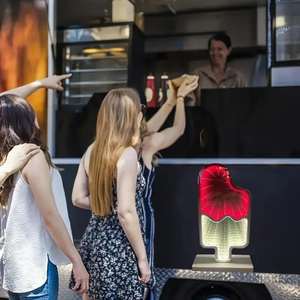 USB-Powered Vibrant LED Neon Ice Cream Abyss <b>Mirror</b> for Dessert Shops Mall Decor-Durable Modern Decoration Stepless Dimming - Product Image 5