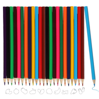 Coffret de crayons de couleur HB Mini, couleur unie, portables, en bois, estampés à chaud, lisses, pour enfants, voyage, dessin, école, art