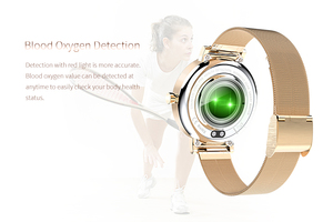 Đồng Hồ Thông Minh Nữ LW06 Thời Trang Cổ Điển Đồng Hồ Thông Minh Thể Dục Thể Thao Chống Nước Toàn Màn Hình Cảm Ứng Nhịp Tim Cho Nữ Với Whatsapp - Product Image 4