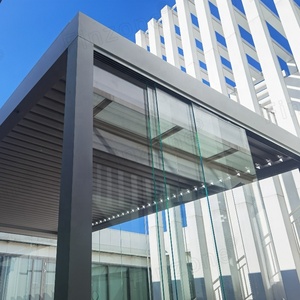 Fancy <strong>aluminum</strong> frameless sliding glass <strong>partition</strong> Finzone <strong>wall</strong> for office tempered glass or laminated tempered glass - Product Image 5