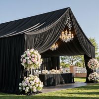 Rideaux de plafond pour mariage, tissu élastique à poche pour tringle, draperies pour événements, fêtes, banquets, cérémonies, scène, toit, décoration d'hôtel