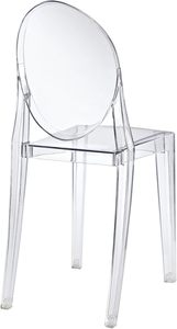 Sedia Ghost Moderna in Acrilico Impilabile per Cucina e Sala da Pranzo, Modello <span class=keywords><strong>Casper</strong></span> Completamente Assemblato - Product Image 4