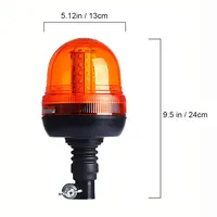 Bernsteinfarbenes 60 LED Traktor- und Gabelstapler-Blinklicht, Warnleuchte für Landmaschinen, Stroboskop-Beacon, Nachrüstung/Upgrade, Neu 12-24V