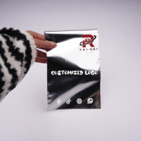 Enveloppes et pochettes en polyéthylène autocollantes métallisées argentées biodégradables avec logo personnalisé, emballage de luxe, grands sacs d'expédition imperméables