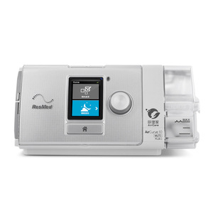 Appareil de Sommeil ResMed AirCurve 10 VAuto Plus C Bi-niveau Certifié CE Gris Argenté pour Usage Domestique Contrôle du Ronflement - Product Image 1