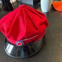 Chapeau de remise de diplôme norvégien personnalisé Russehue rouge avec long pompon, casquette traditionnelle à visière pour lycéen