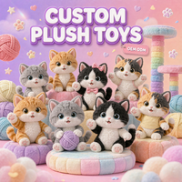 Peluche de chat personnalisée de haute qualité, OEM ODM, poupée chaton réaliste en peluche, rembourrage en coton PP doux, peluche de chat personnalisée