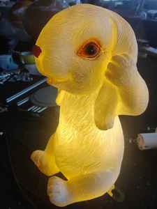 Luz LED de jardín navideña personalizada con forma de conejo, IP65, resina transparente, para decoraciones de neón de Diwali para exteriores, para el día de Año Nuevo - Product Image 1