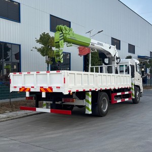 Grue à flèche rigide Dongfeng 4x2 montée sur camion, 8 tonnes, 10 tonnes, 12 tonnes, grue de chargement hydraulique pour camion à vendre - Product Image 3