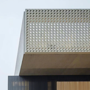 Panneau mural en métal perforé sur mesure, façade ventilée décorative, revêtement pour l'extérieur des bâtiments - Product Image 1