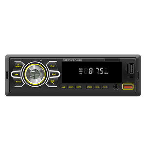 Reproductor <span class=keywords><strong>MP3</strong></span> para Auto 1 DIN con <span class=keywords><strong>Buscador</strong></span> <span class=keywords><strong>de</strong></span> Autos por APP, Asistente <span class=keywords><strong>de</strong></span> Voz, Radio FM, USB/TF/AUX, Carga Rápida 2.1A, Luz <span class=keywords><strong>de</strong></span> 7 Colores, Estéreo Universal - Product Image 1