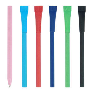 Wholesale Eco Friendly Degradable Rolling Paper Pen Advertising Custom Logo Printing Kraft Paper Tube Pen - Product Image 2