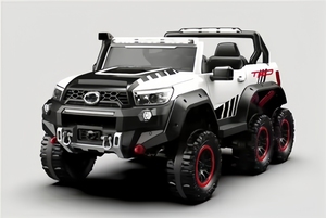 <span class=keywords><strong>Voiture</strong></span> électrique familiale à six roues pour enfants, grande taille, super résistante, peut être conduite par les enfants de 1 à 10 ans - Product Image 3