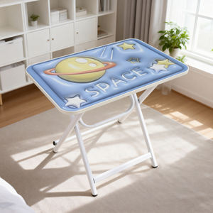 <span class=keywords><strong>โต๊ะ</strong></span>และเก้าอี้ทานข้าวเด็กเล็ก ชุดโต๊ะเก้าอี้ไม้พับได้แบบพกพา <span class=keywords><strong>โต๊ะ</strong></span><span class=keywords><strong>เขียน</strong></span><span class=keywords><strong>หนังสือ</strong></span>อเนกประสงค์สำหรับใช้ในบ้าน - Product Image 3