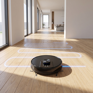 Smart Robot Vacuum Cleaner, Strong Suction Robotic Vacuum with APP/WiFi Control, Wet Dry for Pet Hair, Hard Floor Carpet - Product Image 2