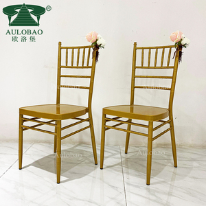 Fábrica al por mayor Aluminio Metal Tiffany Hotel Silla apilable Banquete - Product Image 2