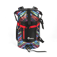 Sac à dos pliable en bâche imperméable camouflage pour l'extérieur Sac de randonnée sportive pour le camping et la randonnée