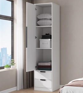 Diseño moderno de armario de madera blanca de gran espacio con cajones, armario de almacenamiento independiente para dormitorio - Product Image 3