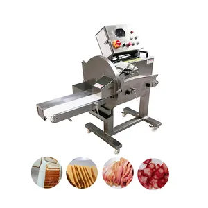 Industrial Pork Beef Bacon Slicing Cooked Meat Cutting Machine Sausage Ham Cheese Meat Slicer Machine