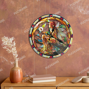 Butterfly Themed Acrylic <strong>Clock</strong> for Elegant Wall Decor Witch Inspired <strong>Bee</strong> Design Mystical Witch for Nature Lovers - Product Image 4