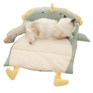 Cartoon Cat <b>Mat</b> Rectangle Polyester Fiber Pet Bed For Cat Summer Sleeping Pad Non Pilling Chew Resistant Hand Washable - Product Image 5
