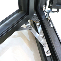 Ventana Abatible Horizontal Moderna de Aleación de Aluminio con Malla de Acero Inoxidable para Control de Insectos, Ideal para Granjas y Hospitales