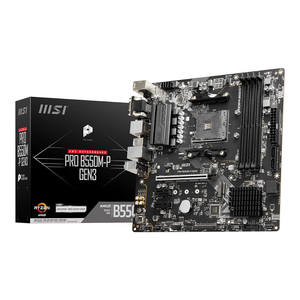 Carte mère PRO B550M-P GEN3 ATX, chipset B550, socket AM4, DDR4, USB 3.2, MSI PRO B550M-P GEN3 ATX, chipset AMD B550 - Product Image 1