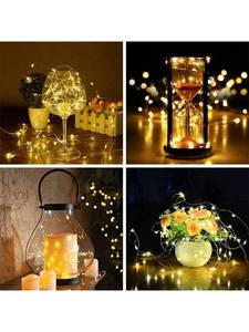 Led mini cổ tích Ánh sáng với 3 chế độ tốc độ cho Giáng sinh bó hoa trang trí và bên ngoài trời chuỗi ánh sáng - Product Image 6