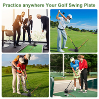 Support d'alignement de golf à angle réglable, aide professionnelle à l'entraînement du plan de swing, outil de visée pour le swing et le putting de golf