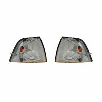 2Pcs Boîtier de phare d'angle de voiture L R Clignotant Parking Indicator Bezel Cover 63138353279 63138353280 pour BMW E36 Sedan 92-98
