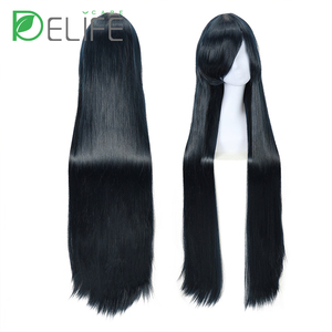 Zero อนิเมะนิเมะ <span class=keywords><strong>Izuku</strong></span> <span class=keywords><strong>Midoriya</strong></span>,ผ้าไหมสังเคราะห์สี Corto De Dos Rey Ayanami 100ซม. Con Diadema Por Mayor - Product Image 6