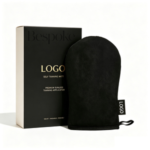 Kit Applicateur de Mousse Autobronzante avec Logo Personnalisé, Gant Autobronzant Noir, Rose, Marron, Beige, et Mitaine Autobronzante pour <span class=keywords><strong>le</strong></span> Pouce – Vente en Gros - Product Image 1