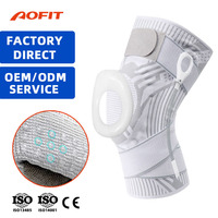 Aofit – Genouillère de soutien élastique en silicone anti-collision avec sangle de compression