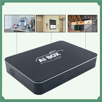 Android 14 YS-MBOX-3576A 4K 媒体播放器，带 RK3576 核心板、液晶显示屏、遥控器、WiFi/以太网/USB 连接