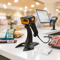 Lector de Códigos QR 2D de Alta Calidad para Negocios Minoristas, Escáner de Códigos de Barras para Tiendas de Abarrotes y Supermercados