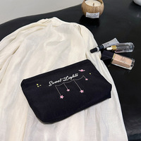 Nouvelle arrivée 2026 : Trousse de maquillage portable à paillettes brillantes, pochette de rangement pour produits de soin et cosmétiques pour femmes, zippée et élégante