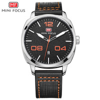 Montre-bracelet à quartz pour homme avec date, calendrier, bracelet en cuir, montre analogique pour homme, étanche au quotidien, sport, affaires
