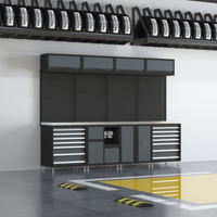 Armoire à outils roulante en acier avec serrure et roues, personnalisable, idéale pour garage et atelier – MOQ abordable