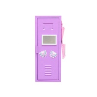 Casier en acier pour poupée américaine de petite taille, casier miniature en acier pour vêtements de poupée de 18 pouces