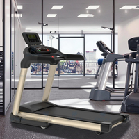 Tapis roulant électrique de qualité commerciale, moteur 4,0-6,0 CV, inclinaison automatique, fréquence cardiaque sans fil, écran LED, écologique, multifonctionnel