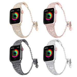 Correa de <span class=keywords><strong>Reloj</strong></span> de Acero Plateado con Banda Dorada de 26 mm, Correas de <span class=keywords><strong>Reloj</strong></span> con Diseño de Hoja para Apple Technomarine Original para Hombre - Product Image 6