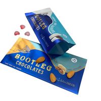 Boîtes cadeaux personnalisées écologiques rigides pour barres chocolatées avec pelliculage brillant et gaufrage – Boîte vide élégante